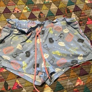 FRIENDS Blue Graphic Pajama Shorts